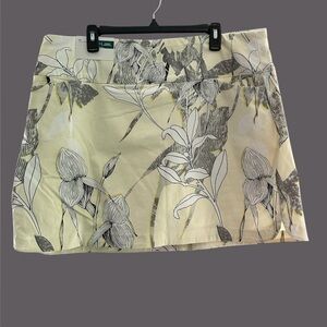 Lady Hagen Tummy Control Skort - Linear Botanical Cream - Sz XXL - Waist 20โ NWT
